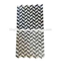 China sweet white and Nero Marquina marble mosaics,Black And White Marble mosaics Floor Tile