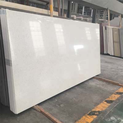 Crystal White natural quartz stone countertop